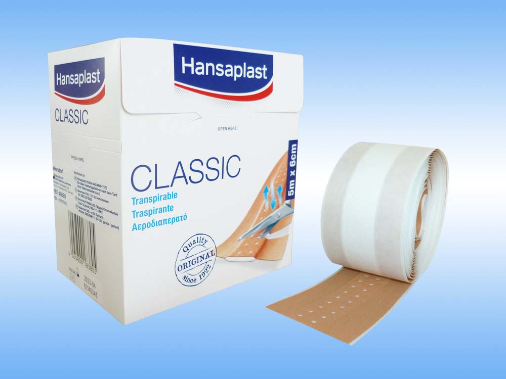 Hansaplast Classic Pflaster 5 m x 6 cm Rollenpflaster Wundpflaster PZN